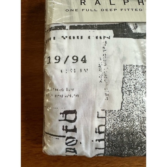 Vintage Ralph Lauren Studio Black full fitted sheet - Picture 6 of 6
